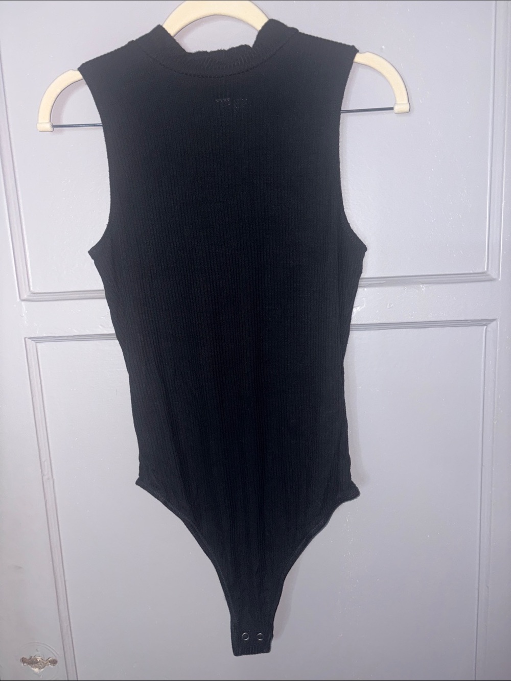 Hollister Black Ribbed Sleeveless Baby/Toddler Bodysuit